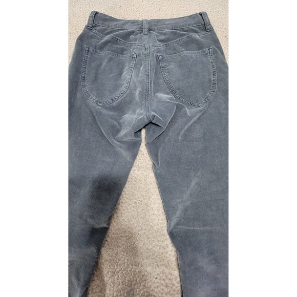 We The Free Womens Gray Corduroy Skinny Leg Pants Mid Rise Button Fly Size 25 - Picture 6 of 13